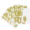 12 Pack: Gold Glitter Rounded Number Stickers by Recollections™